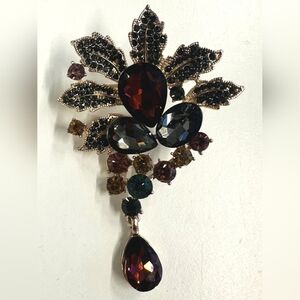 Zoe Clare Victoria Kamare Rhinestone Brooch